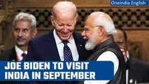 Joe Biden to visit India in September | US says 2024 a big year for India-US ties | Oneindia News