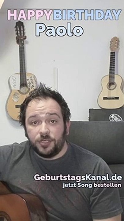 Happy Birthday, Paolo! Geburtstagsgrüße an Paolo