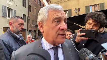 Tajani a Siena per sostenere la candidata Nicoletta Fabio