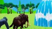 Paint and animals gorilla, Elephant, Duck Cartoon, Lion, Cow Fountain Crossing Wild Animals Game