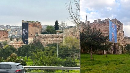 Canan Kaftancıoğlu: Yasak olduğunu bile bile Erdoğan posterini devlet indirmiyorsa biz de asarız dedik ve astık