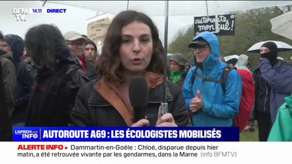 Les écologistes mobilisés, dans une ambiance festive et familiale, contre le projet de l'autoroute A69