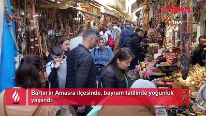 Amasra'da bayram yoğunluğu