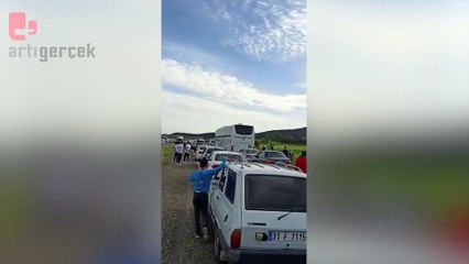 Erdoğan gelecek diye karayolu kapatıldı, yüzlerce kişi saatlerce bekletildi