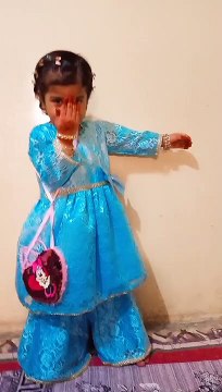 My little doll say Eid mubarak