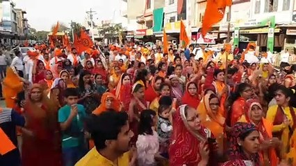 शोभायात्रा में गूंजे भगवान परशुराम के जयकारे