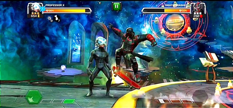 professor X vs night thrasher fighting video