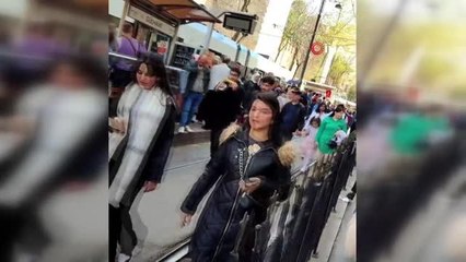 Bayram nedeniyle toplu taşımalarda yoğunluk oluştu