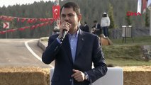 Bakan Kurum, yapımı tamamlanan köy evleri teslim töreninde açıklamalarda bulundu