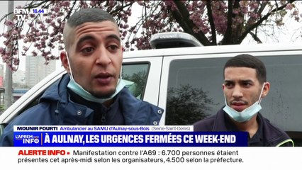 Cet ambulancier au Samu d'Aulnay-Sous-Bois évoque le délestage mis en place aux urgences: "C'est dramatique, on a besoin de médecins"