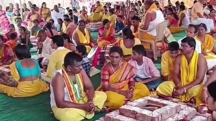 సంగారెడ్డి: దేవాలయ కమిటీ ఆధ్వర్యంలో మహాయజ్ఞం..!