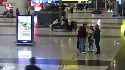 İstanbul Havalimanı'nda annesini yolcu eden suç makinesi yakalandı