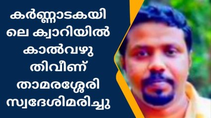 ക്വാറിയിൽ കാൽ വഴുതിവീണ് യുവാവിന് ദാരുണാന്ത്യം
