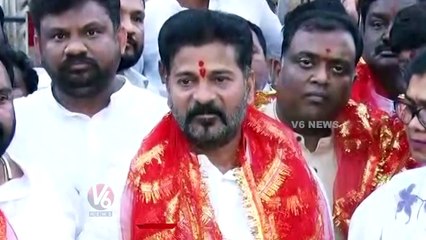 PCC Chief Revanth Reddy Mass Warning  _ Bhagyalakshmi Temple  Charminar _  V6 News