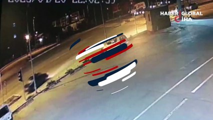 Bayram arefesinde 1 kişinin öldüğü feci kaza kamerada