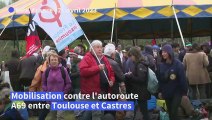 Autoroute Toulouse-Castres: mobilisation sous haute surveillance d'opposants au projet