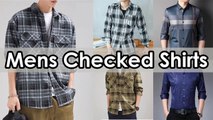 Checked Shirts for Men - Long Sleeve Shirt Men - Mens Clothing