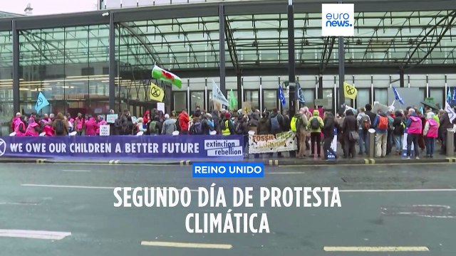 Segundo día consecutivo de protestas de Extinction Rebellion en Londres, de las cuatro programadas