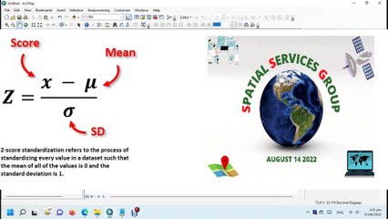How to standardize data using Z Score standardization in ArcGIS
