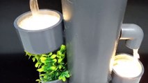 PVC PIPE turns into a mini-waterfall