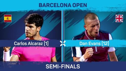 Alcaraz sets up Tsitsipas final with dominant win over Evans