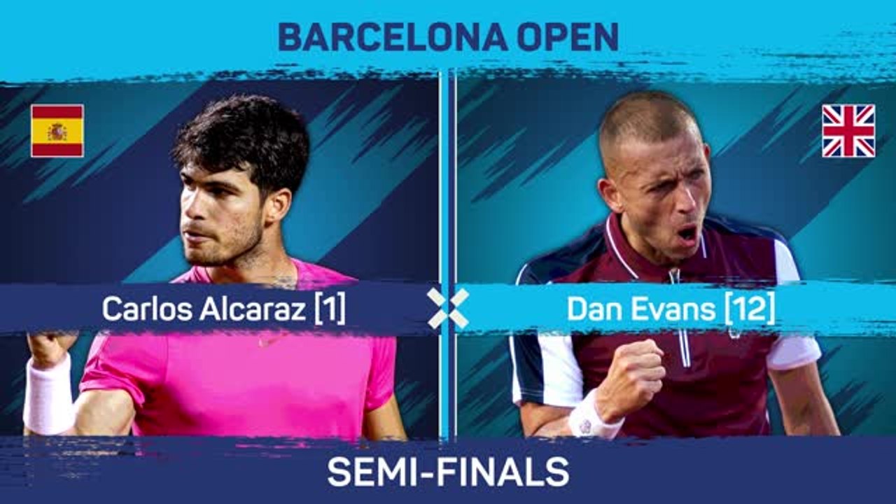 Alcaraz sets up Tsitsipas final with dominant win over Evans