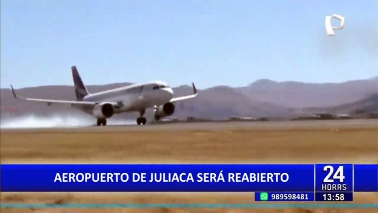 Puno: anuncian reapertura de aeropuerto Inca Ma...