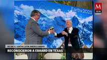 Marcelo Ebrard es reconocido con el premio EarthX por trayectoria por el medio ambiente