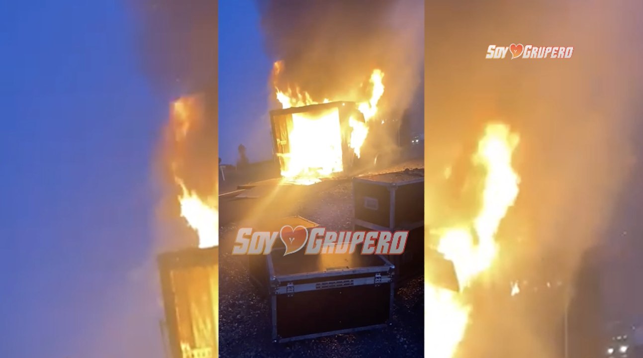 Se incendia tráiler de Luis Ángel “El Flaco”, él narra los detalles