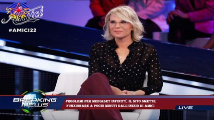 Problemi per Mediaset Infinity, il sito smette  funzionare a pochi minuti dall'inizio di Amici
