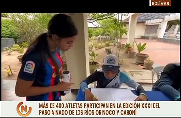 Más de 400 nadadores compiten en la edición XXXI del Paso a Nado en los ríos Orinoco y Caroní