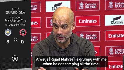 'He loves to play football' - Pep hails Mahrez after semi-final hat-trick