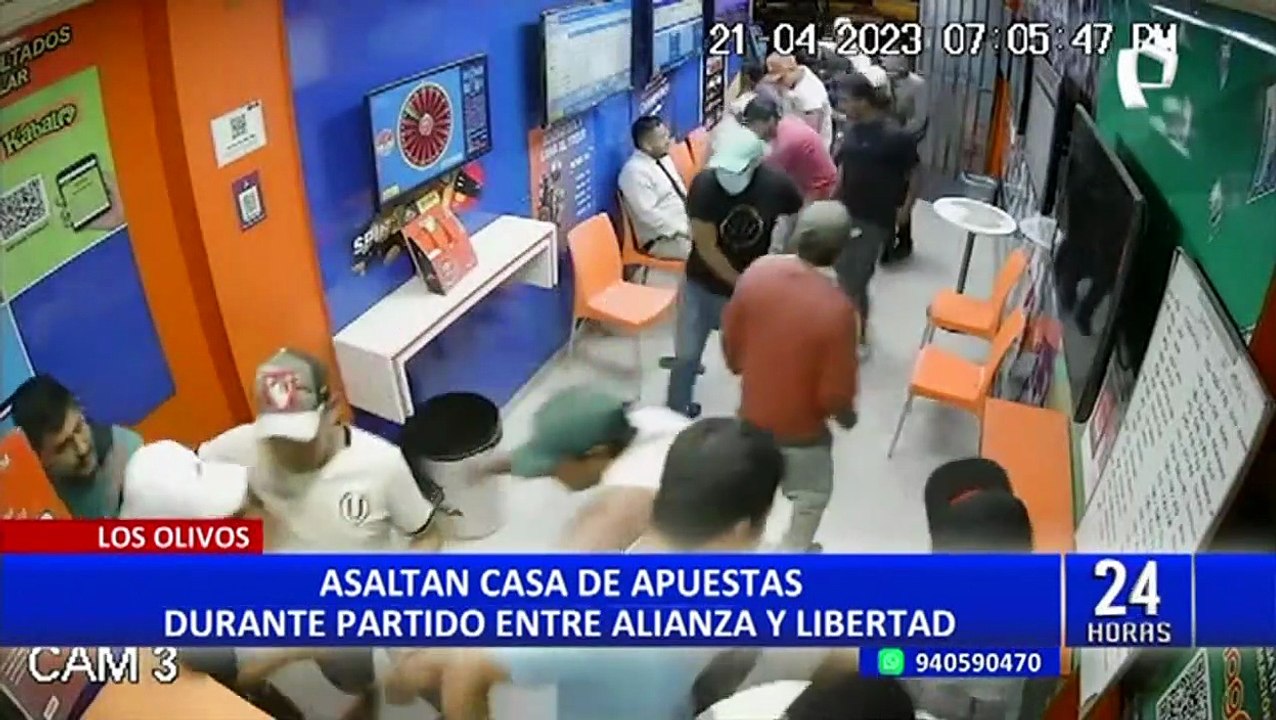 Los Olivos: Asaltan casa de apuestas durante partido de Alianza Lima y Libertad
