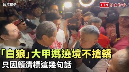 白狼現身大甲媽遶境：不搶轎的秘密竟因顏清標的話！🐺