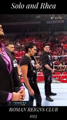 Solo sikoa and Rhea Ripley eye contact