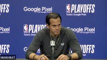 Miami Heat coach Erik Spoelstra on facing the Milwaukee Bucks without Giannis Antetokounmpo