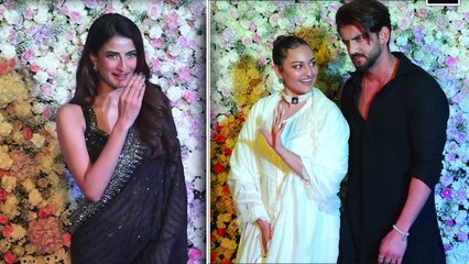 Rumoured Couple Sonakshi Sinha- Zaheer Iqbal साथ आए Eid party में, Palak Tiwari भी लगी बेहद Bold...!