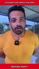Flying Beast HUGE Tribute to MS Dhoni Flying Beast Gaurav Taneja MS Dhoni News #shorts
