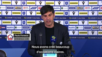 Fonseca : "Nous aurions dû gagner 4-0 ou 5-0"
