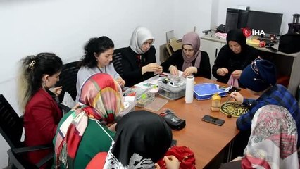 Özel çocukların annelerinden en özel el sanatları
