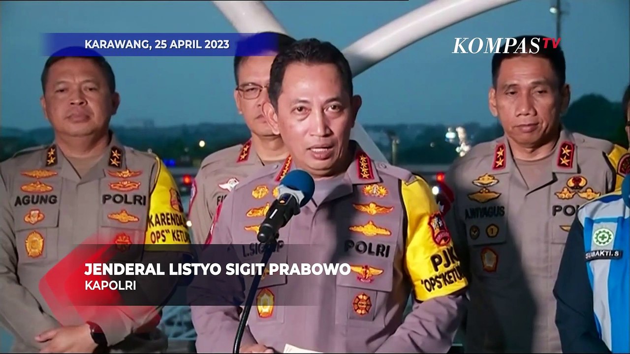 Keterangan Kapolri Usai Tinjau Puncak Arus Balik Lebaran [FULL]