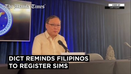DICT reminds Filipinos to register sims
