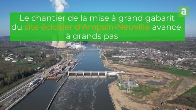 Construction écluse grand gabarit à Ampsin-Neuville