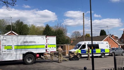 Three arrested as bomb squad descends on residential street following reports of "explosives" found