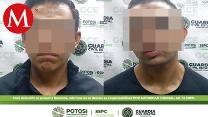 Detienen a presuntos policías por vender droga en San Luis Potosí