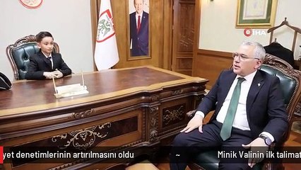 Minik Valinin ilk talimatı okul giriş çıkışlarında emniyet denetimlerinin artırılmasını oldu