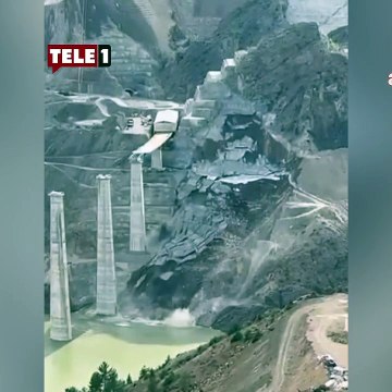 Artvin Yusufeli’nde yapımı devam eden viyadük ayaklarının olduğu bölgede heyelan meydana geldi. Ramazan Bayramı nedeniyle mezarlık ziyareti yapan yurttaşlar, Hiçbir işi hiçbir şekilde doğru yapamamışlar diye tepki gösterdi. Muhalefetin Beşli Çete olara