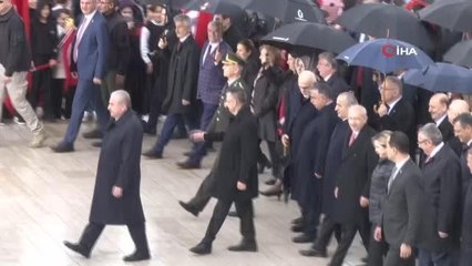 TBMM'nin 103. yaşında devlet erkanı Anıtkabir'de