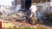 बारदाना गोदाम में भड़की आग, लाखों के बोरे जलकर खाक