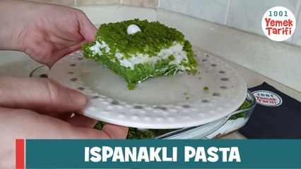 Ispanaklı Pasta Tarifi (yeşil pasta)